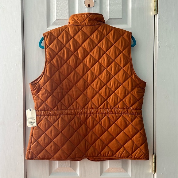 St. John’s Bay Quilted Vest – Brown Sugar Almond | Classic Preppy | Size L | NWT - Picture 4 of 7
